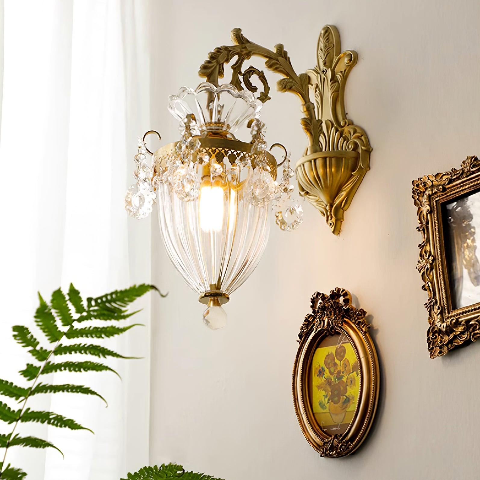 Elosia Gold Double Wall Lamp - Lamp Copper