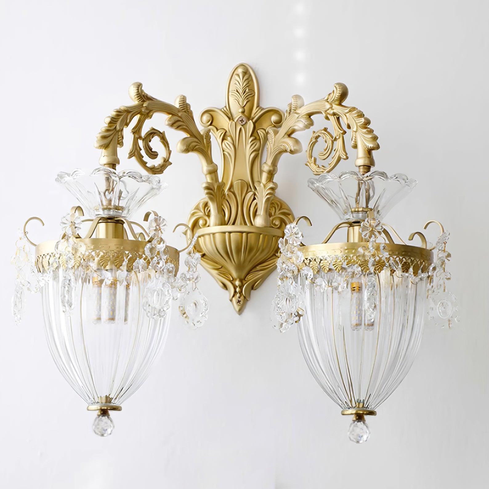 Elosia Gold Double Wall Lamp - Lamp Copper