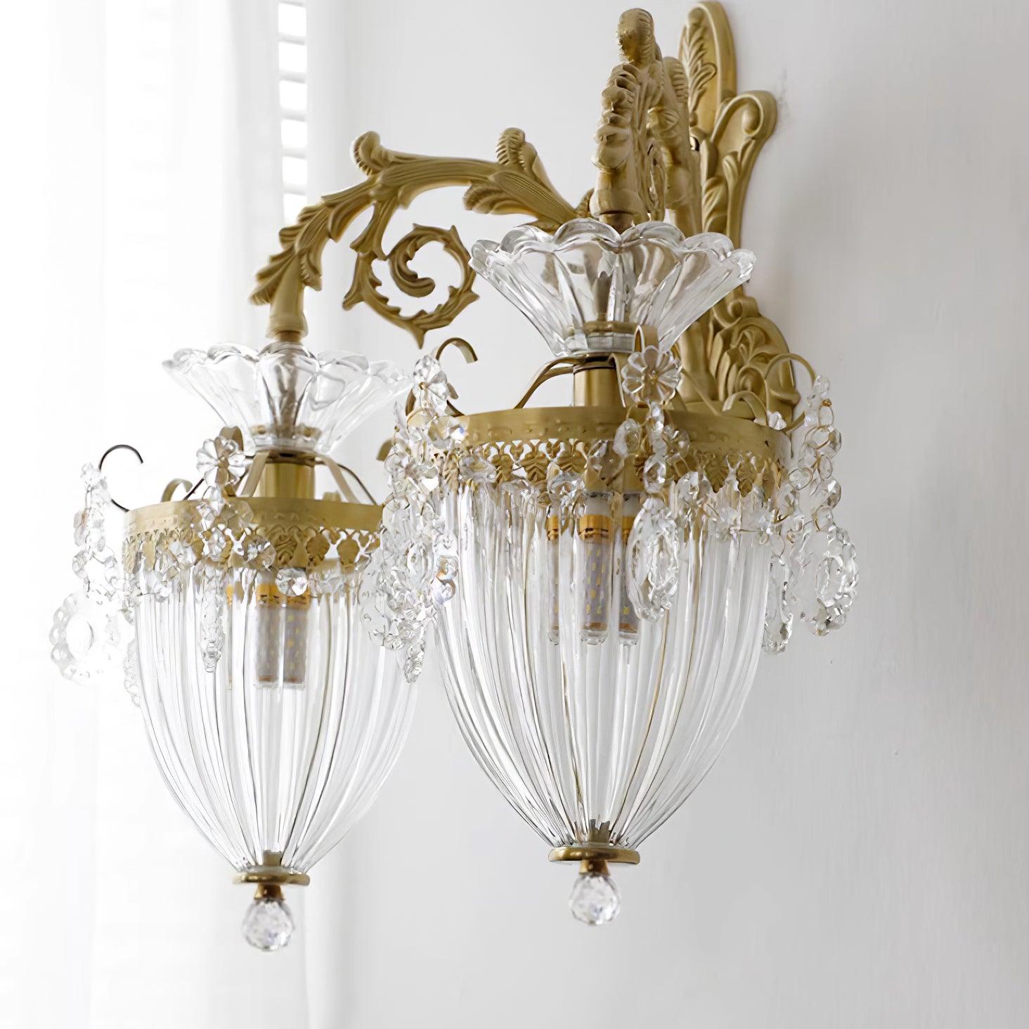 Elosia Gold Double Wall Lamp - Lamp Copper