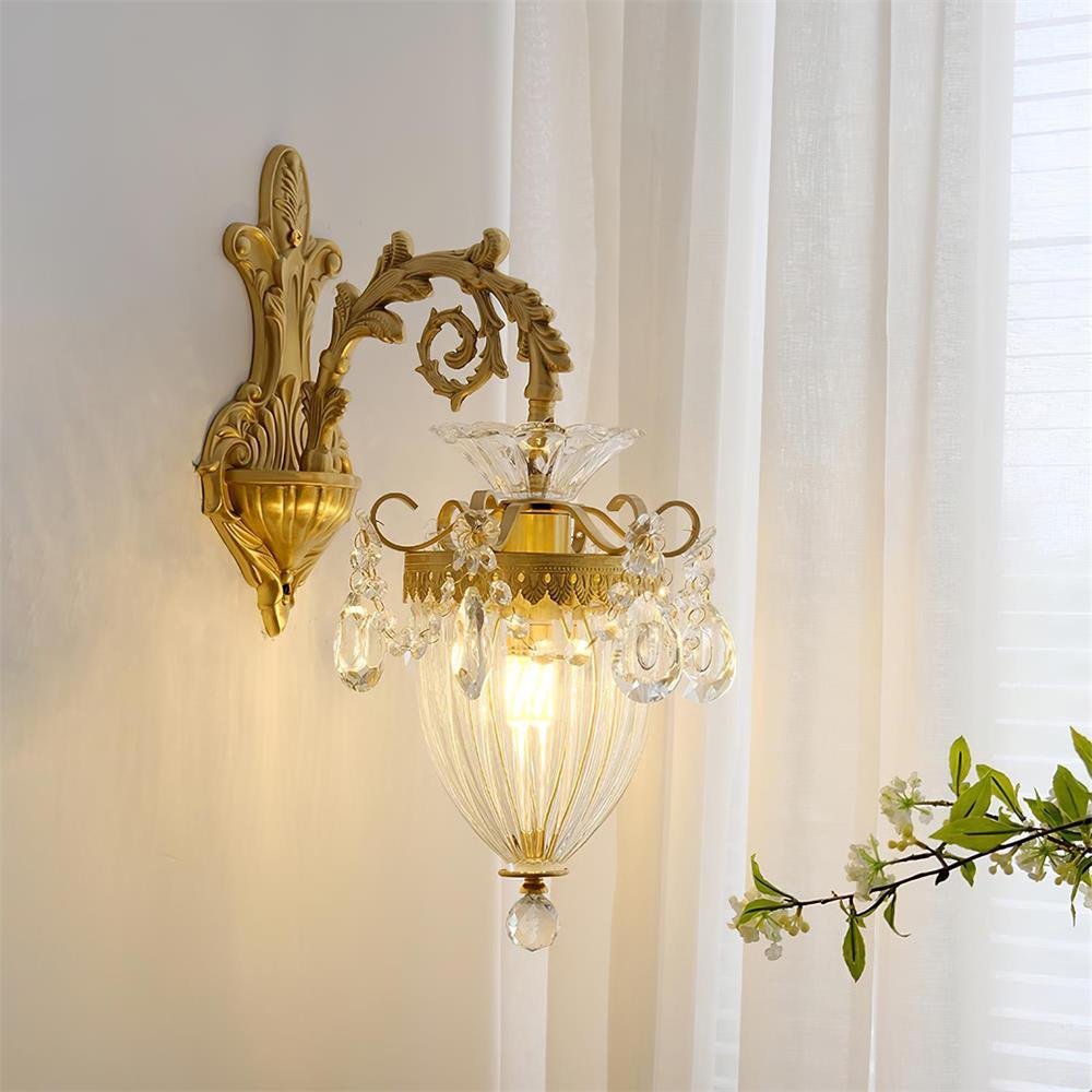 Elosia Gold Double Wall Lamp - Lamp Copper