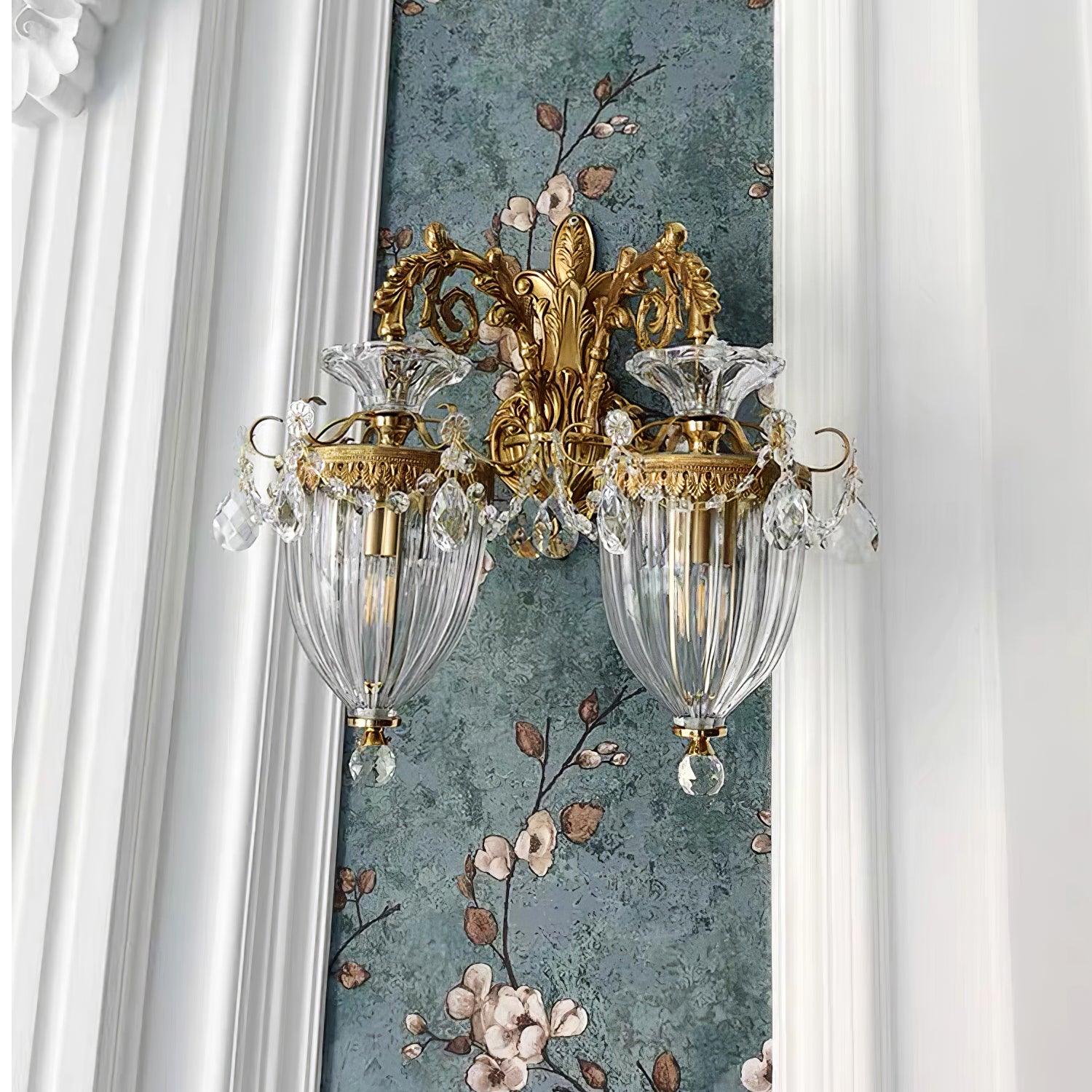 Elosia Gold Double Wall Lamp - Lamp Copper