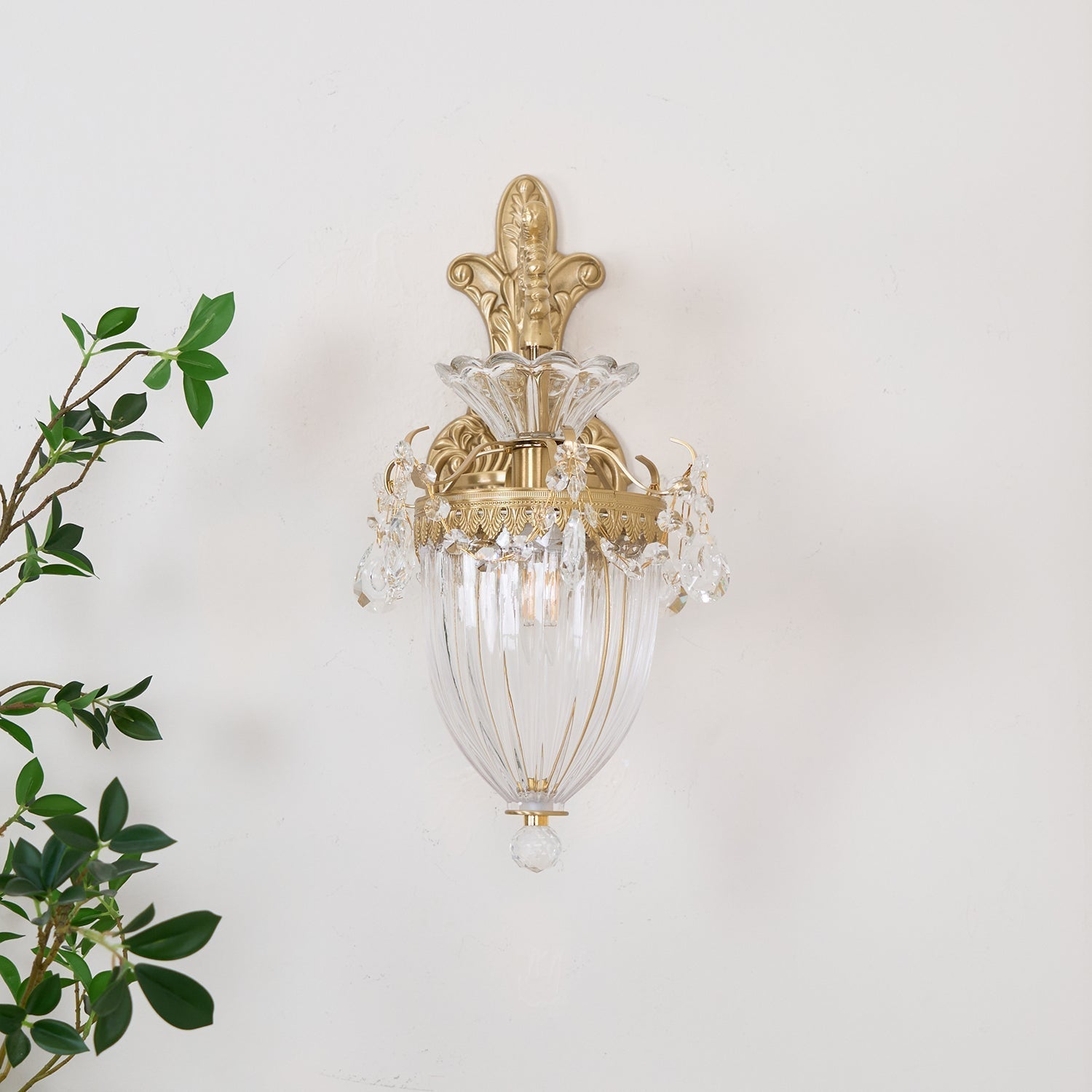 Elosia Gold Double Wall Lamp - Lamp Copper