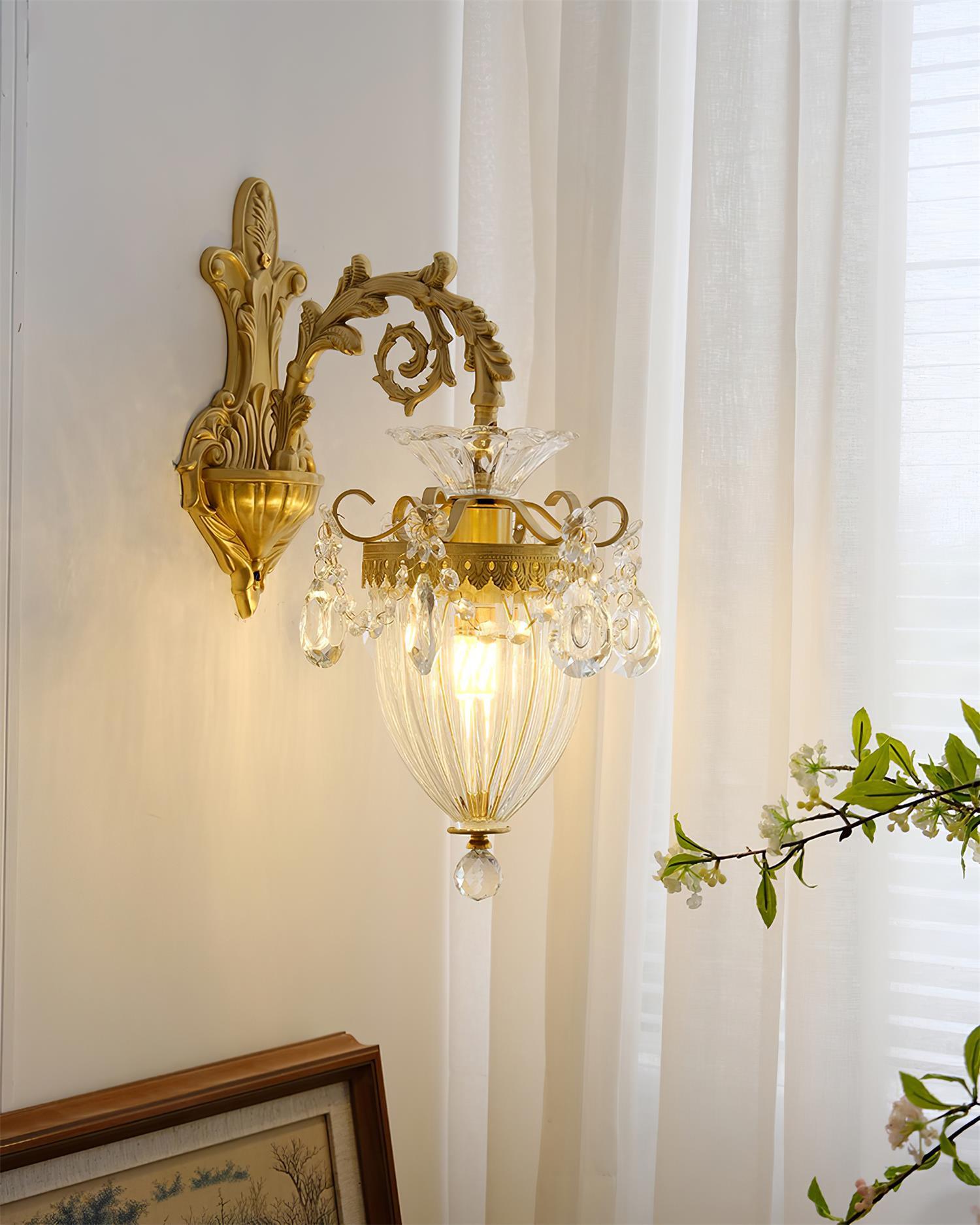 Elosia Gold Double Wall Lamp - Lamp Copper