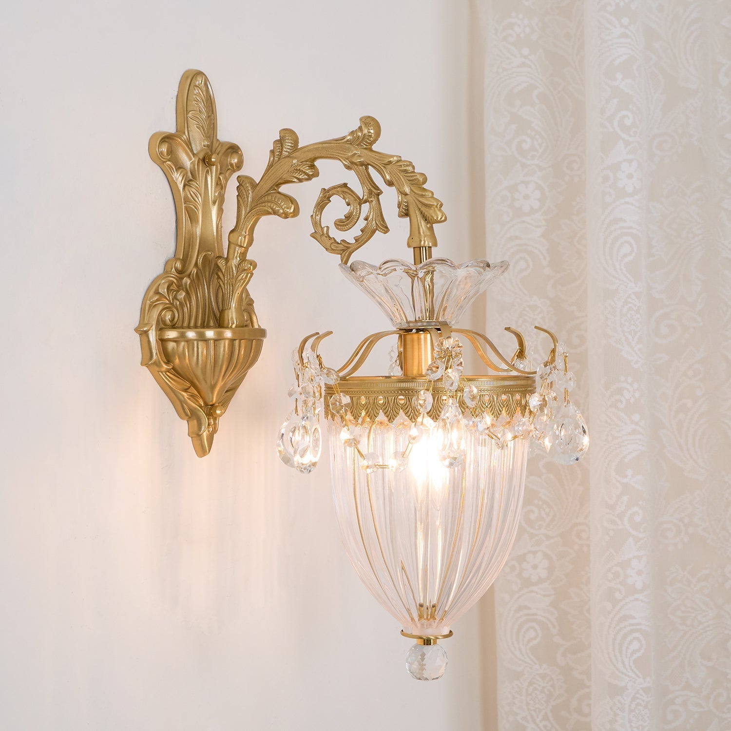 Elosia Gold Double Wall Lamp - Lamp Copper