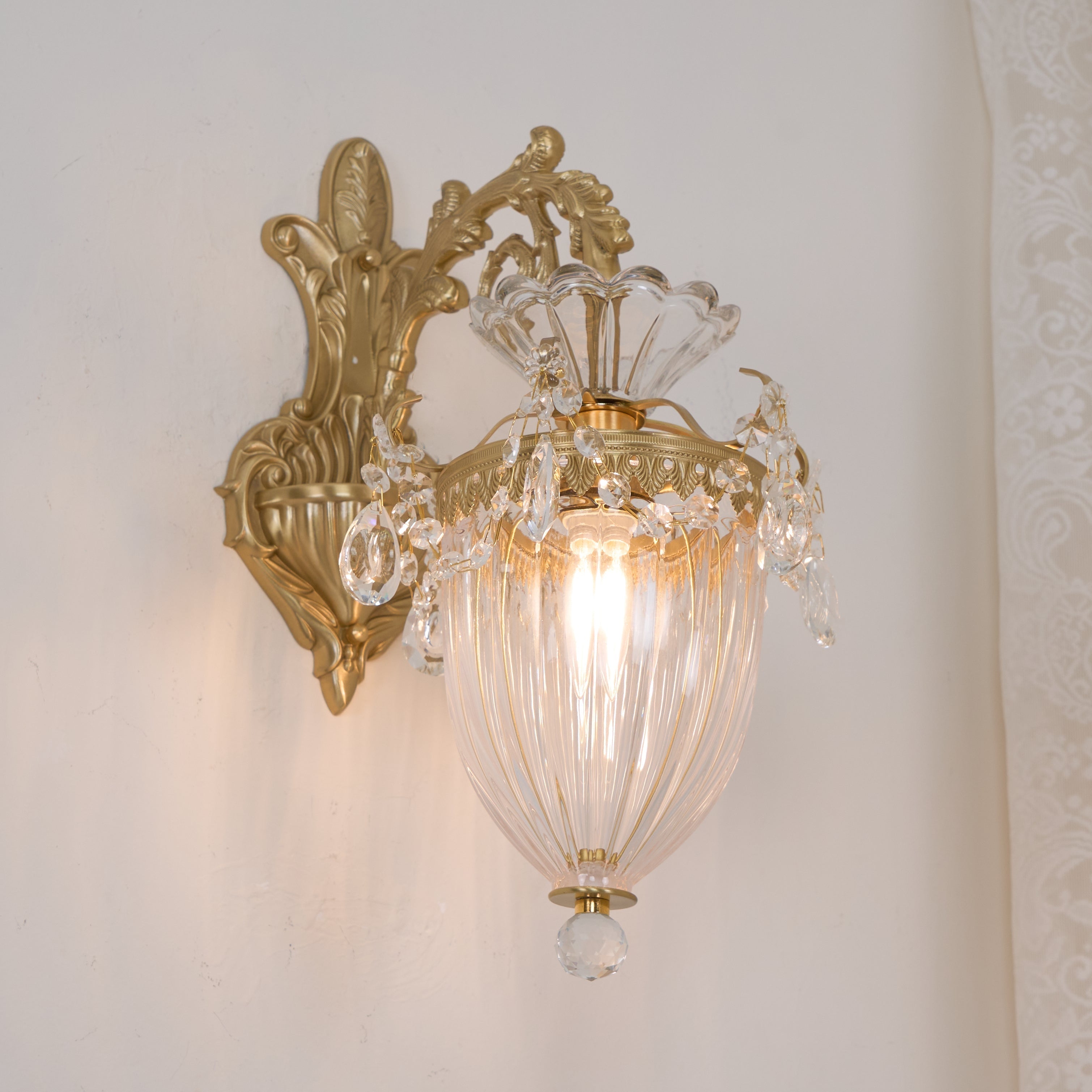 Elosia Gold Double Wall Lamp - Lamp Copper