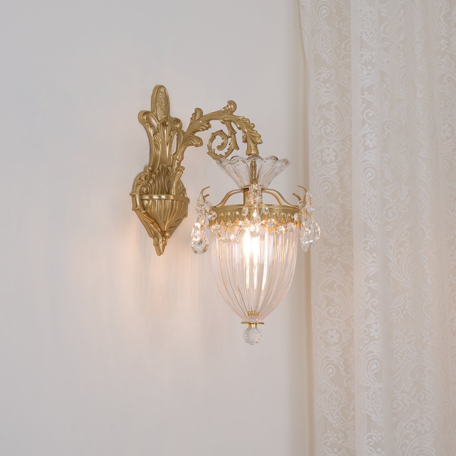Elosia Gold Double Wall Lamp - Lamp Copper