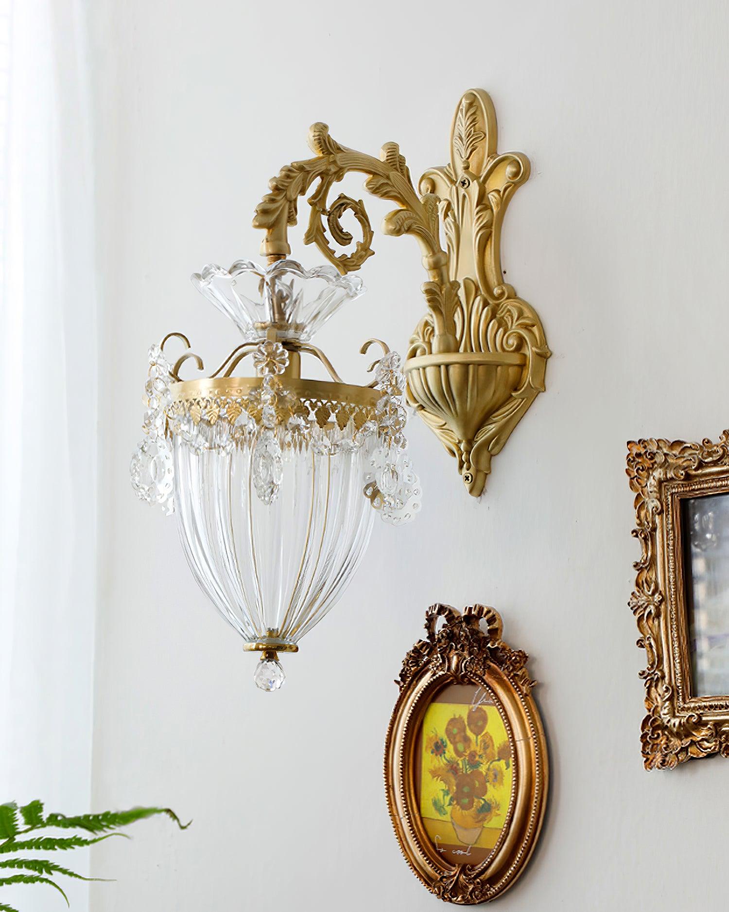 Elosia Gold Double Wall Lamp - Lamp Copper