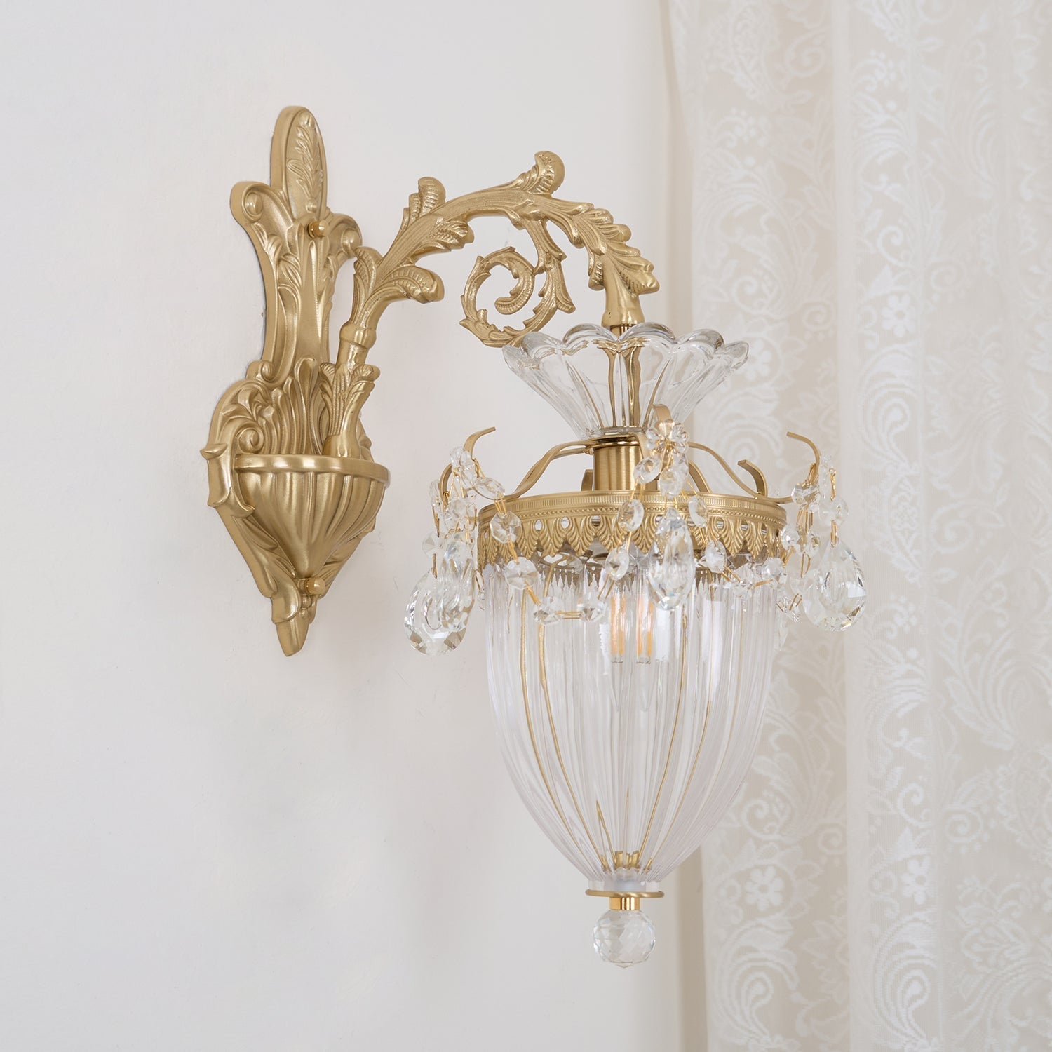Elosia Gold Double Wall Lamp - Lamp Copper