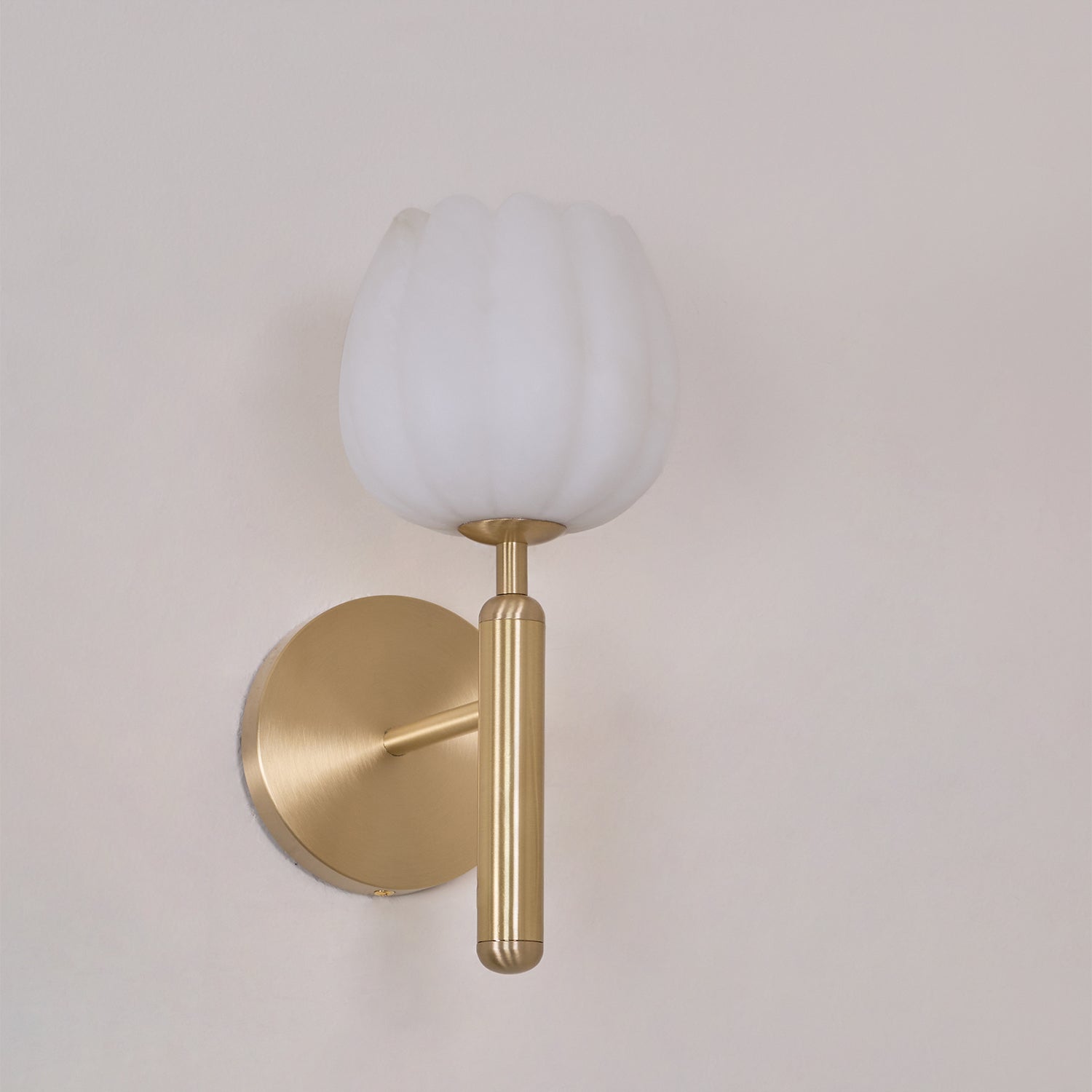 Ralin Alabaster Flowers Wall Lamp - Lamp Copper
