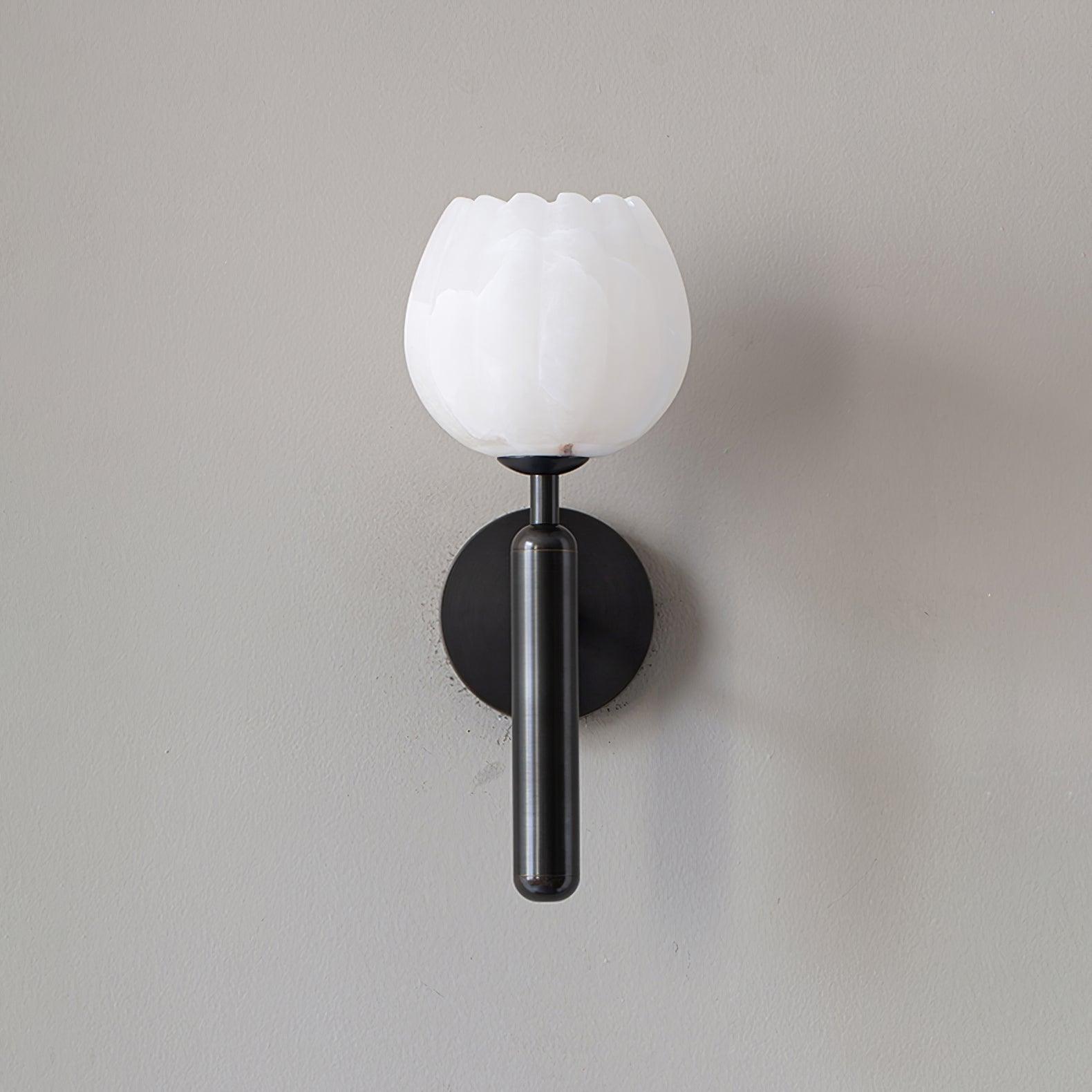 Ralin Alabaster Flowers Wall Lamp - Lamp Copper