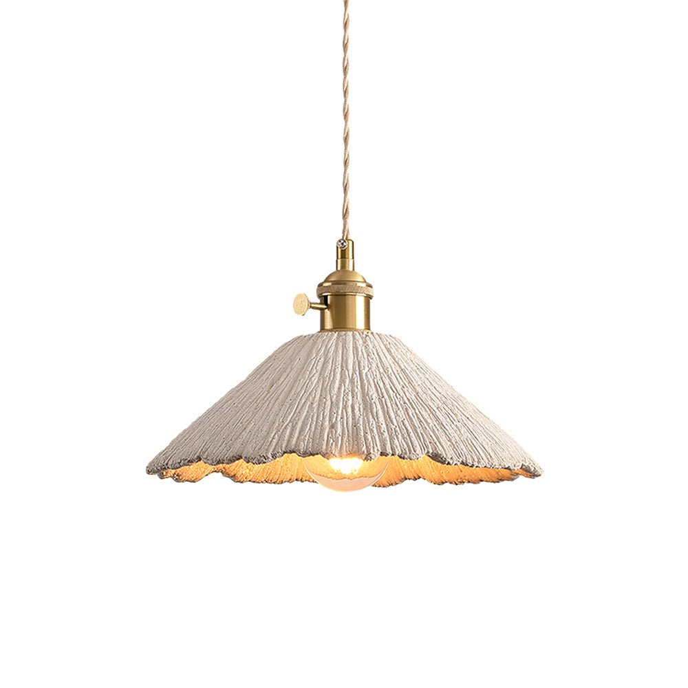 Kirae Textured Pendant Lights Cement - Lamp Copper