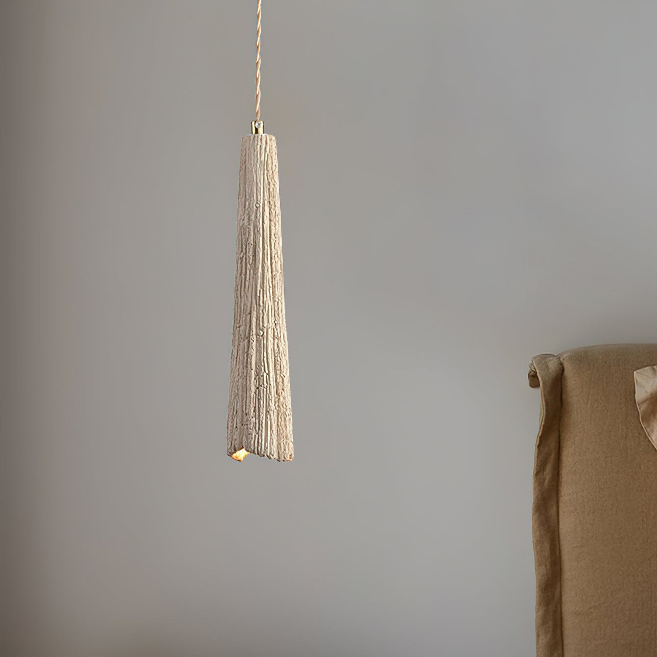 Kirae Textured Pendant Lights Cement - Lamp Copper