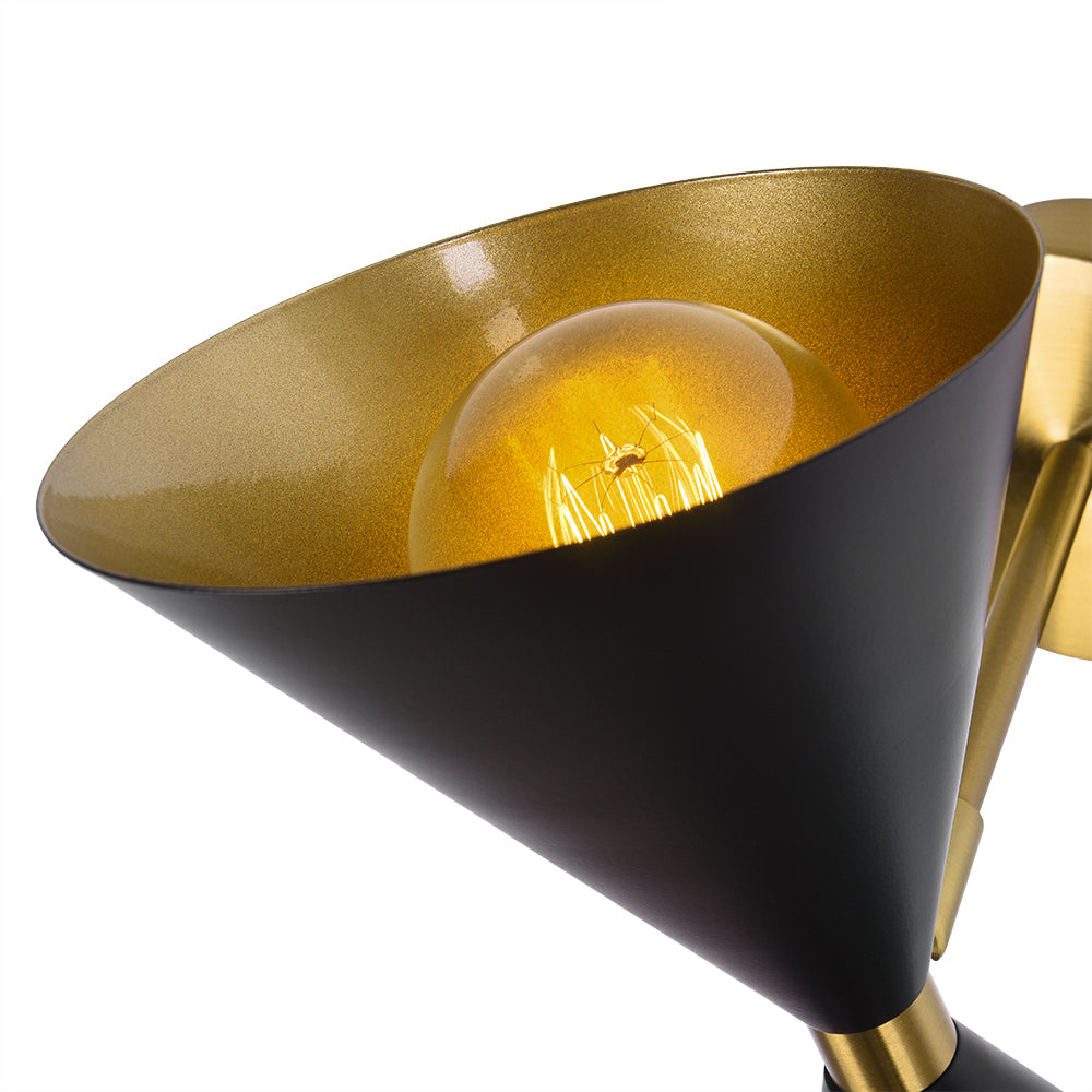 Lunora Mid-Century Modern Metal Wall Sconce - Lamp Copper
