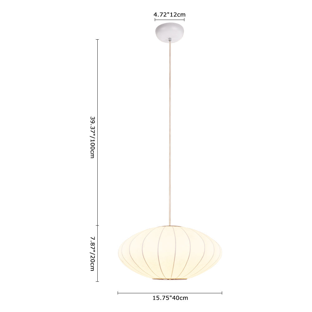 Mjolnir Single Modern Fabric Pendant Light - Lamp Copper