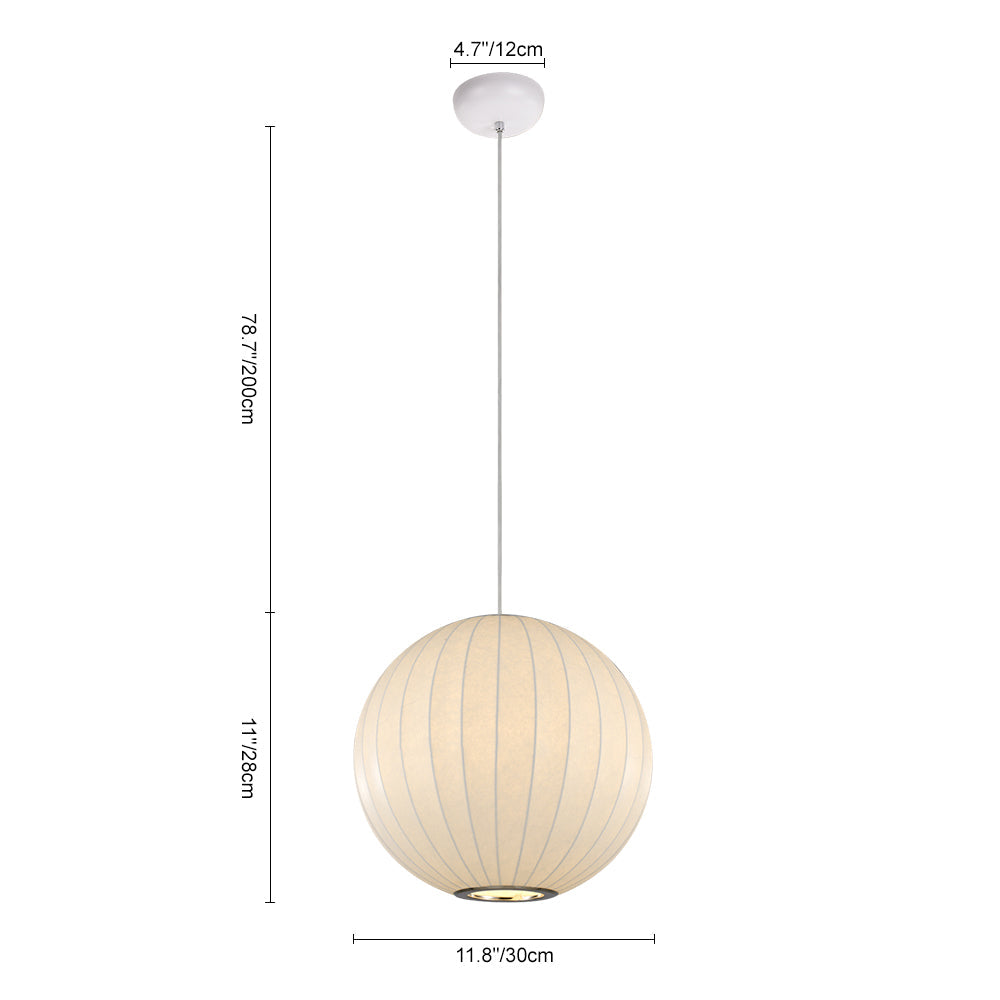 Mjolnir Single Modern Fabric Pendant Light - Lamp Copper