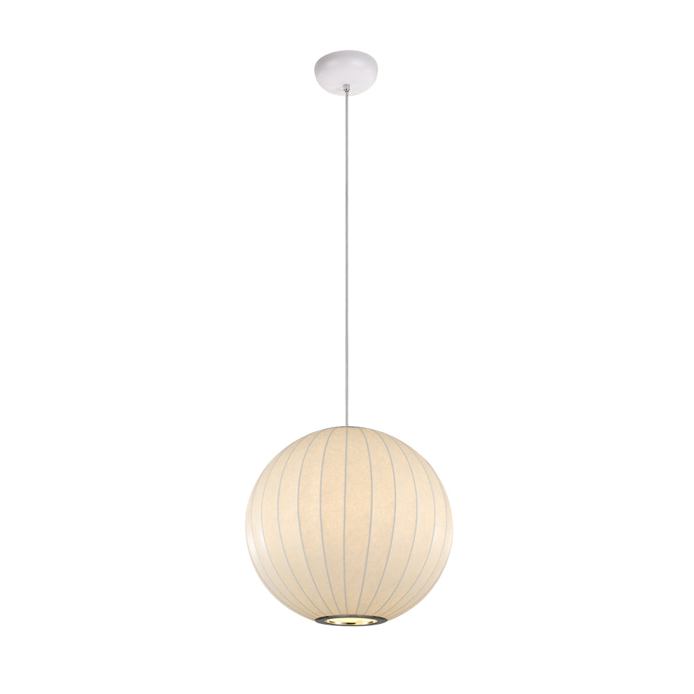Mjolnir Single Modern Fabric Pendant Light - Lamp Copper