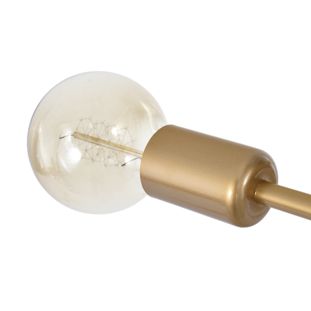 Vallin Modern Brass Semi Flush Mount Chandelier - Lamp Copper