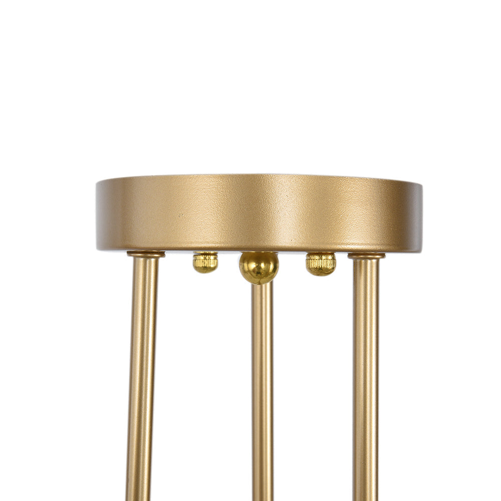 Vallin Modern Brass Semi Flush Mount Chandelier - Lamp Copper