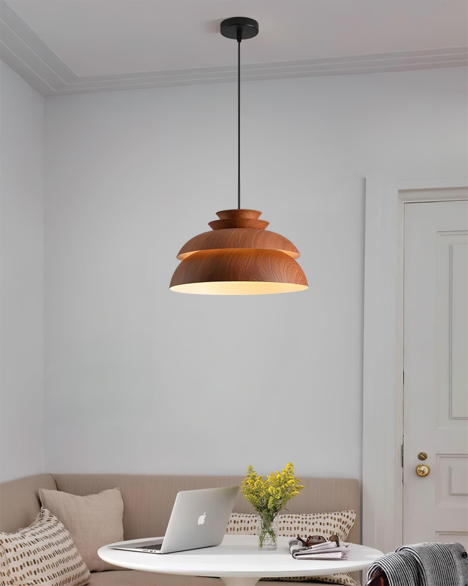 Pendant Lamp Aluminum Layered Dome Modern Minimalist - Lamp Copper