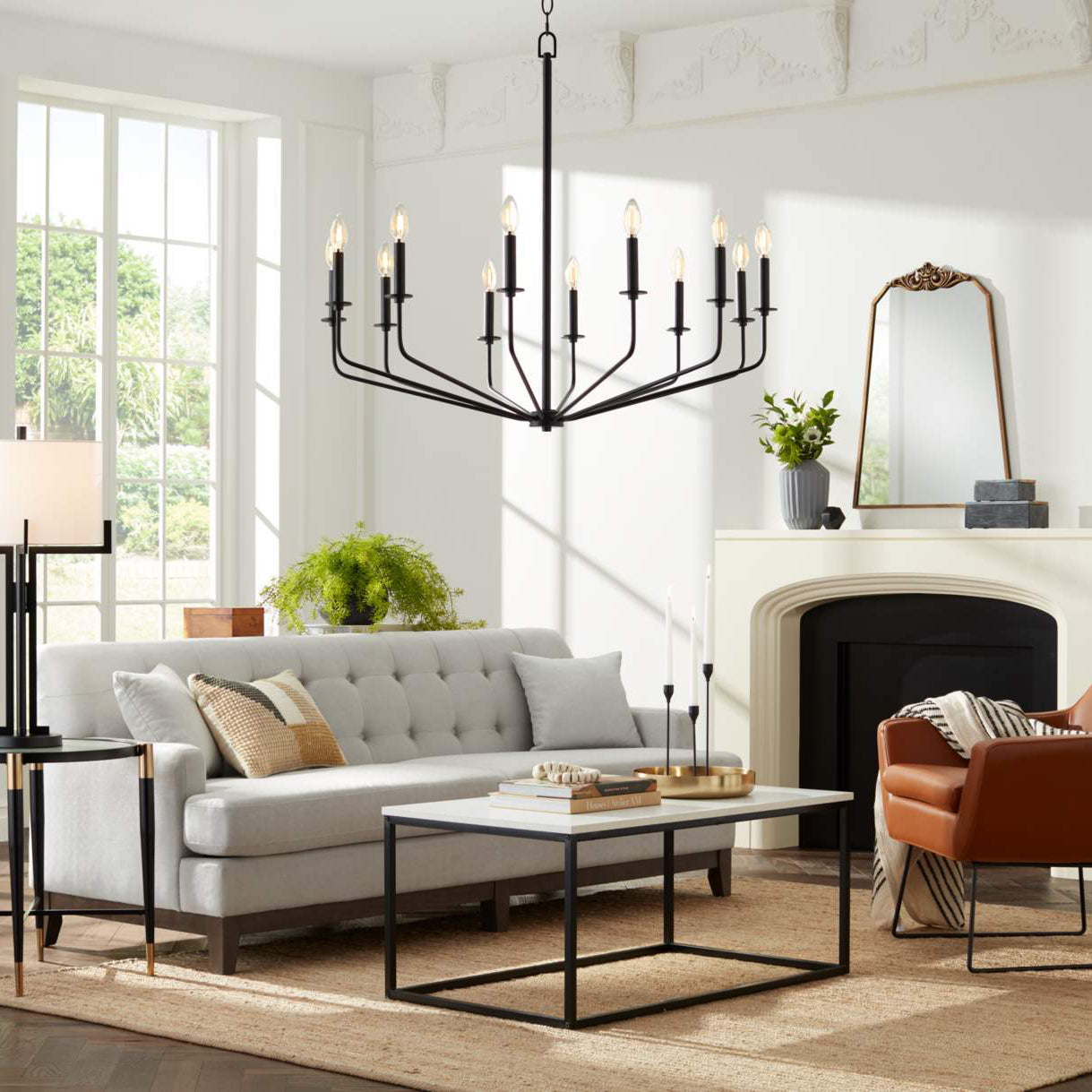 Cedorisra Vintage Industrial Metal Chandelier - Lamp Copper