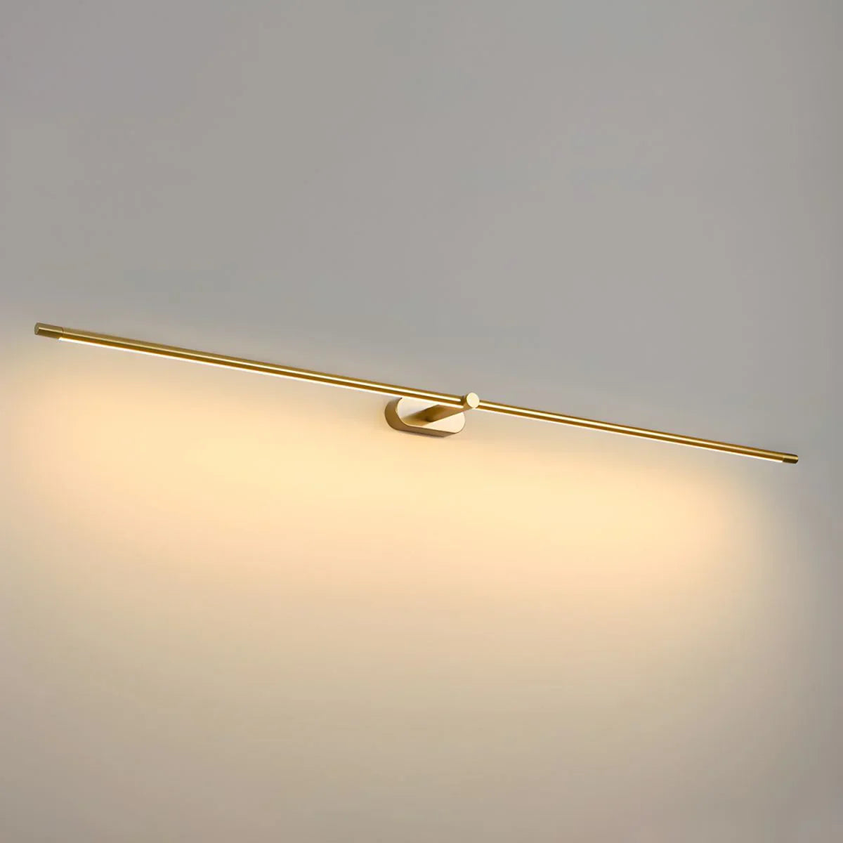 Ivox Minimalist Linear Wall Lamp Gold&Black - Lamp Copper