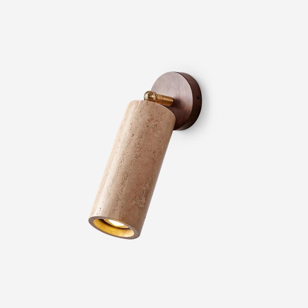 Travion Adjustable Travertine Wall Sconce - Lamp Copper