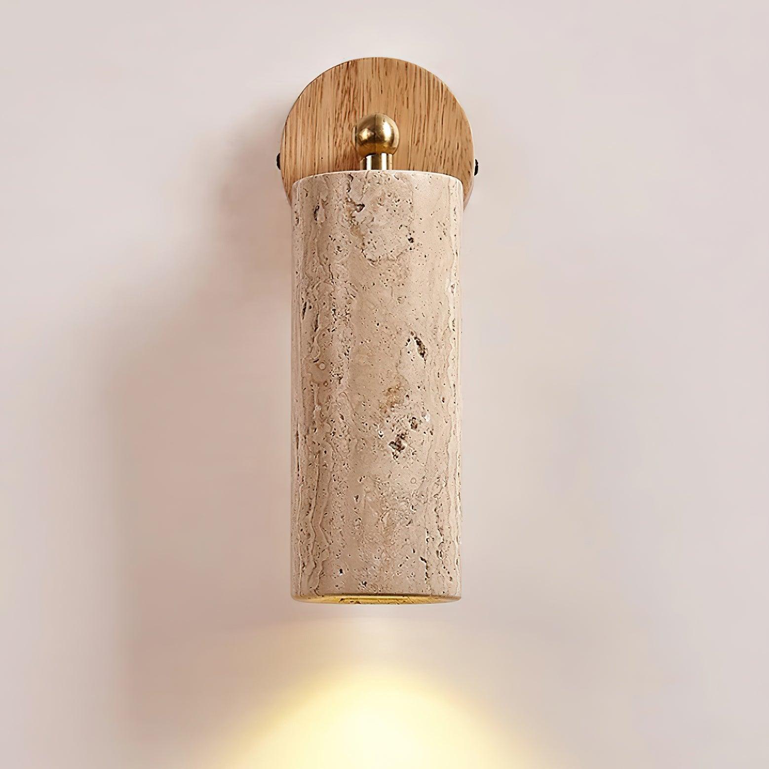 Travion Adjustable Travertine Wall Sconce - Lamp Copper