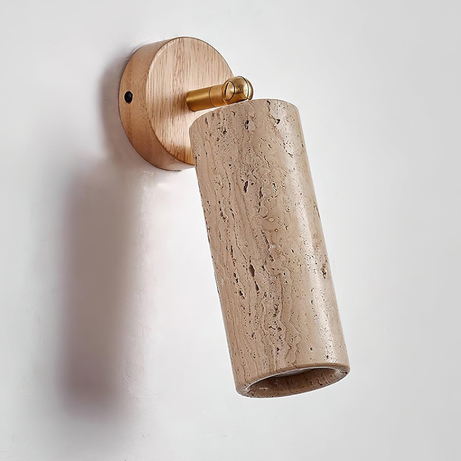 Travion Adjustable Travertine Wall Sconce - Lamp Copper