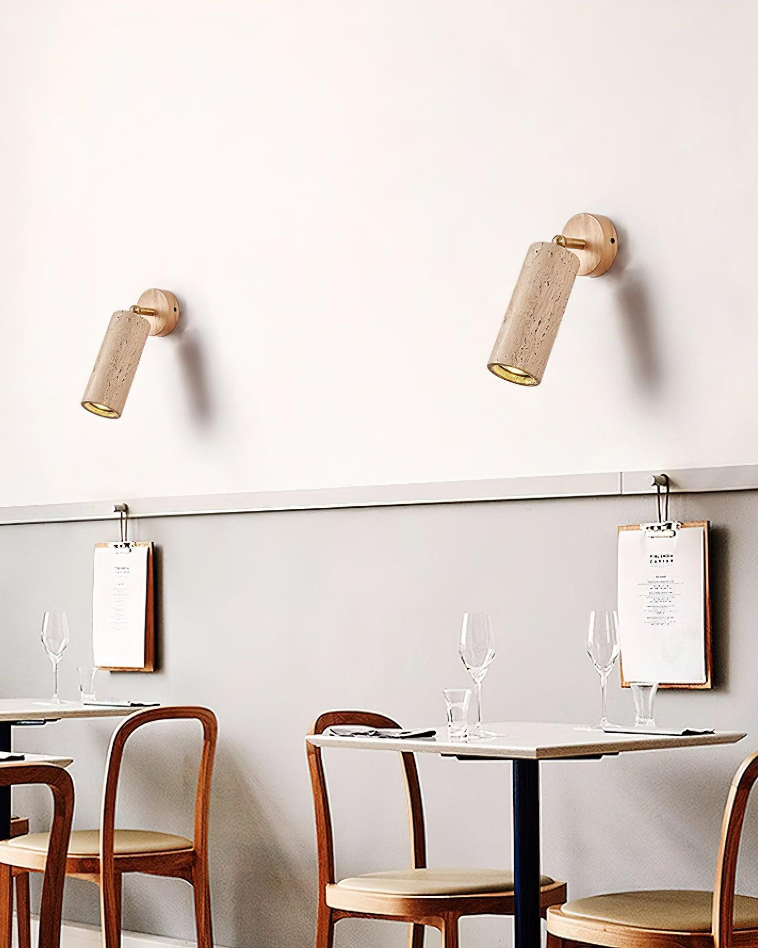 Travion Adjustable Travertine Wall Sconce - Lamp Copper