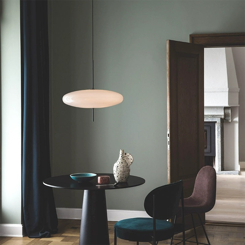 Quor Nordic Modern Oval Single Pendant Light - Lamp Copper