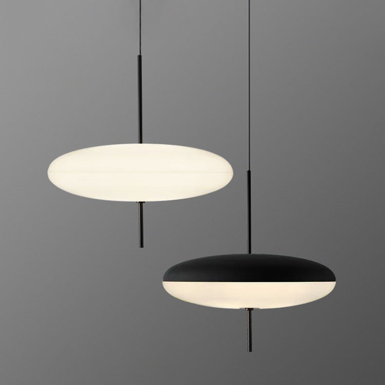 Quor Nordic Modern Oval Single Pendant Light - Lamp Copper