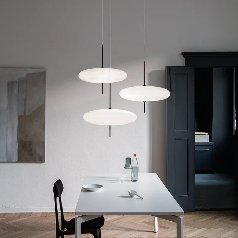 Quor Nordic Modern Oval Single Pendant Light - Lamp Copper