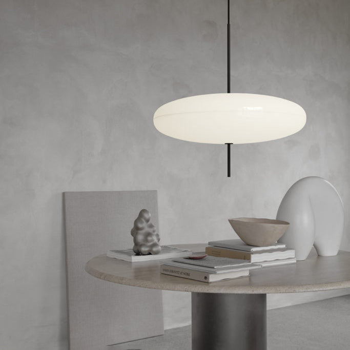 Quor Nordic Modern Oval Single Pendant Light - Lamp Copper