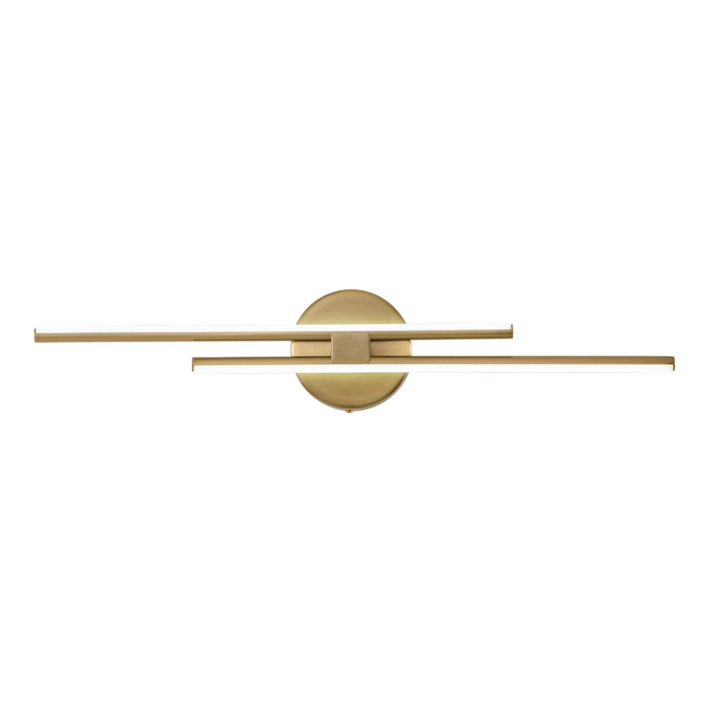 Vesira Modern Linear Metal LED Wall Sconce Vanity Light - Lamp Copper