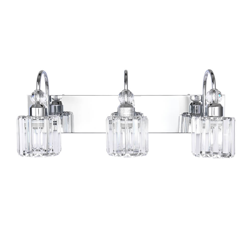 Ogon Modern Crystal Vanity Wall Sconce - Lamp Copper