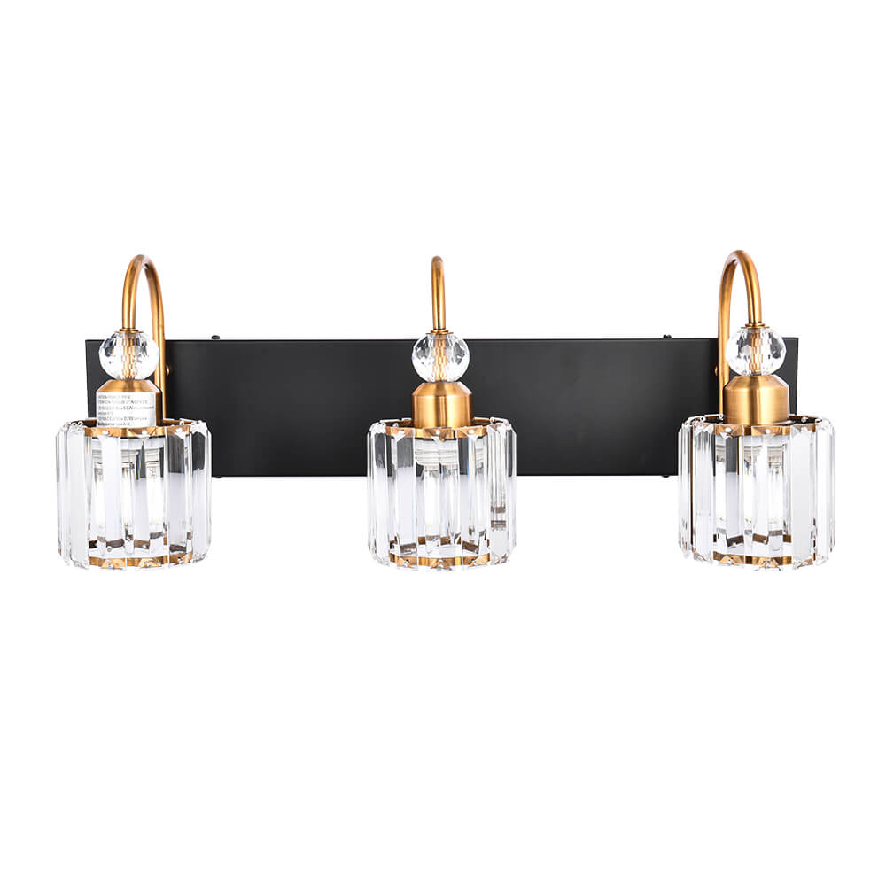 Ogon Modern Crystal Vanity Wall Sconce - Lamp Copper