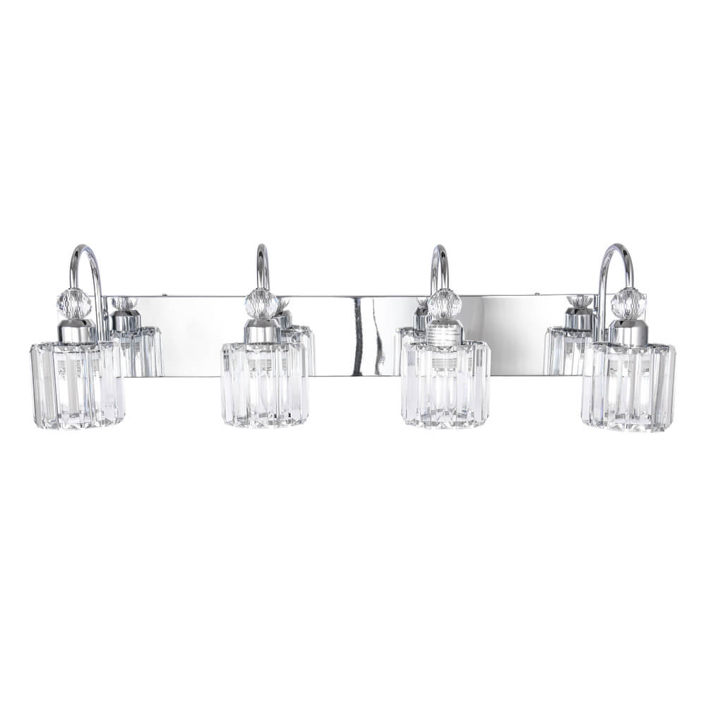 Ogon Modern Crystal Vanity Wall Sconce - Lamp Copper