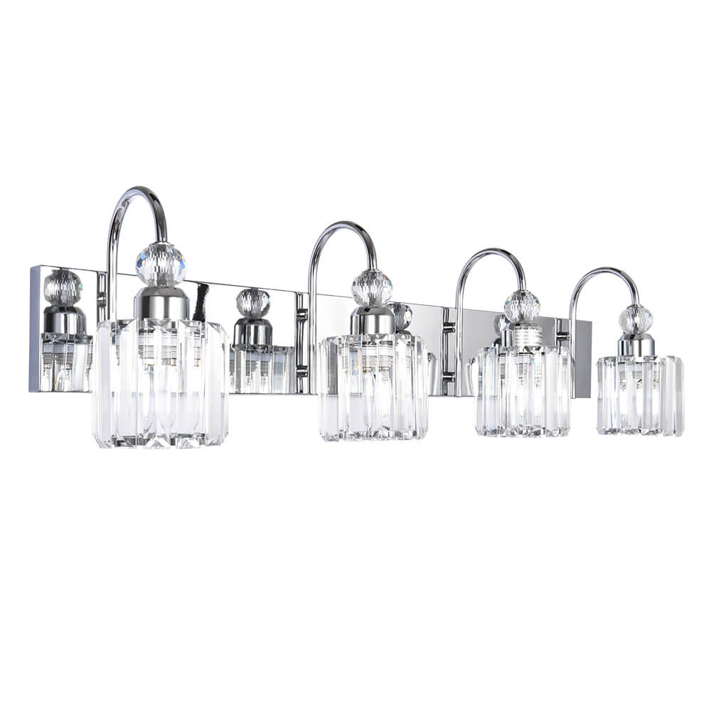 Ogon Modern Crystal Vanity Wall Sconce - Lamp Copper