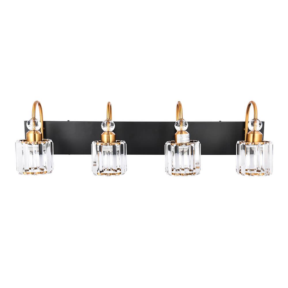 Ogon Modern Crystal Vanity Wall Sconce - Lamp Copper