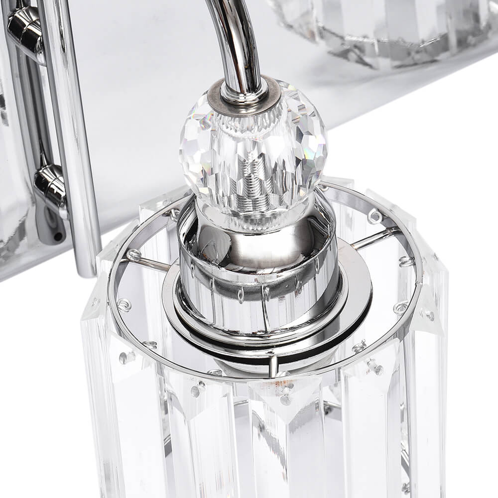 Ogon Modern Crystal Vanity Wall Sconce - Lamp Copper
