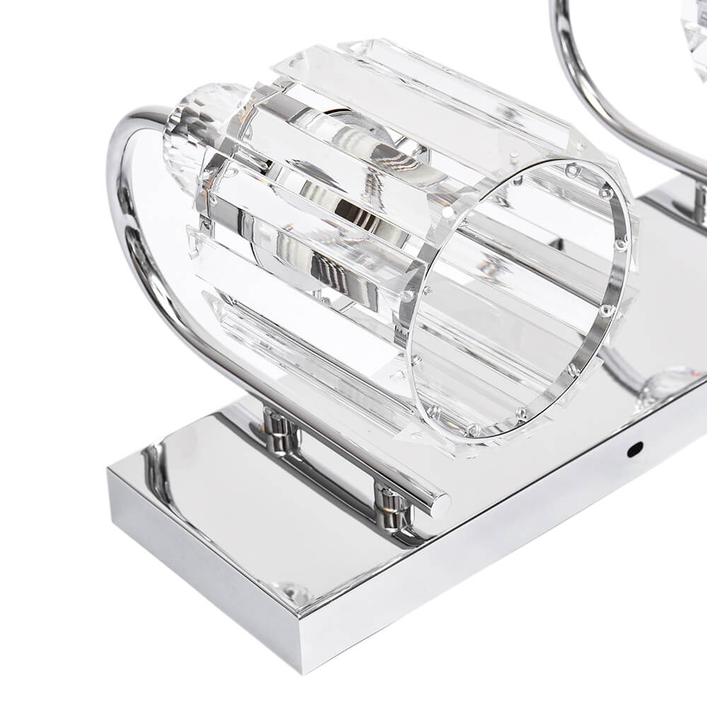 Ogon Modern Crystal Vanity Wall Sconce - Lamp Copper