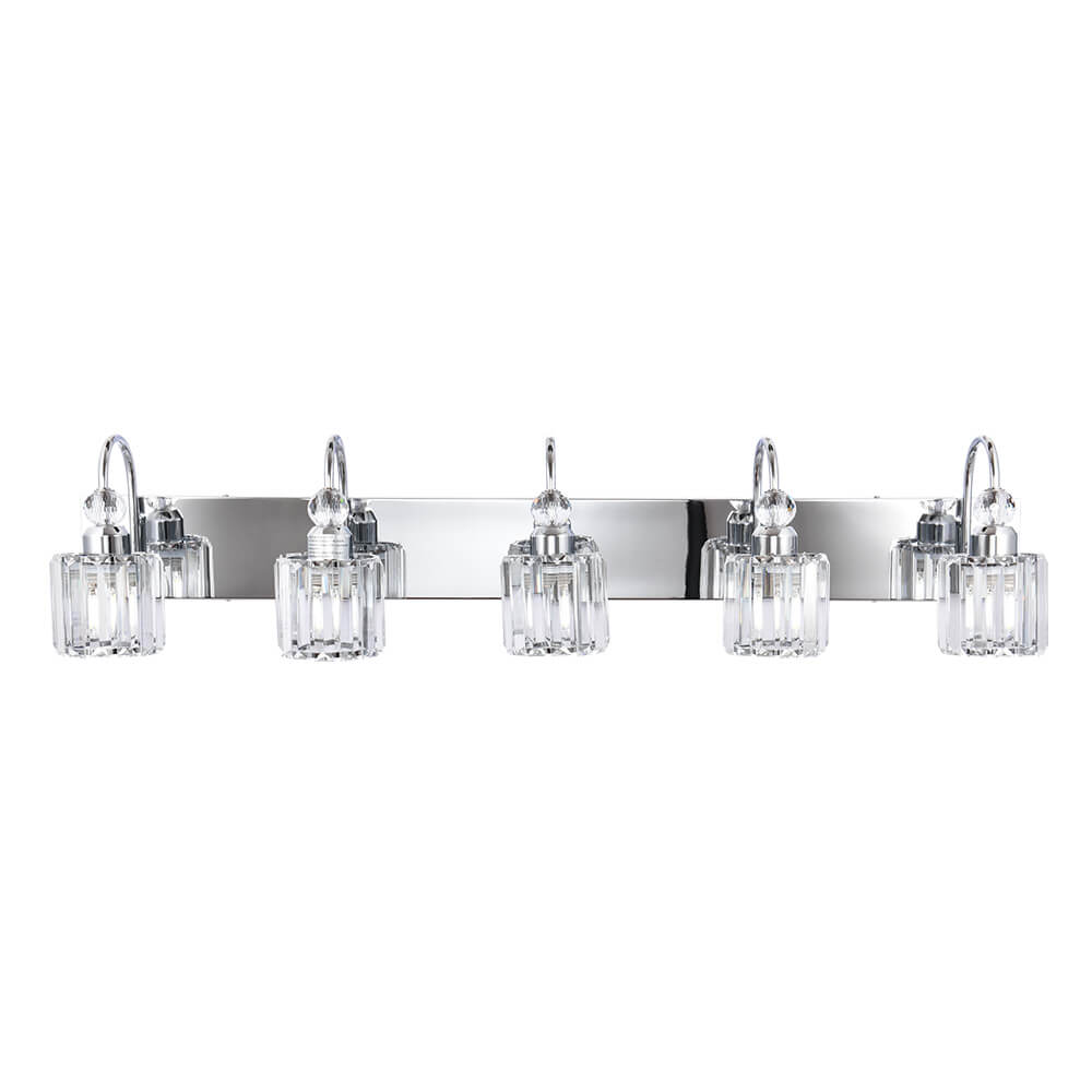 Ogon Modern Crystal Vanity Wall Sconce - Lamp Copper