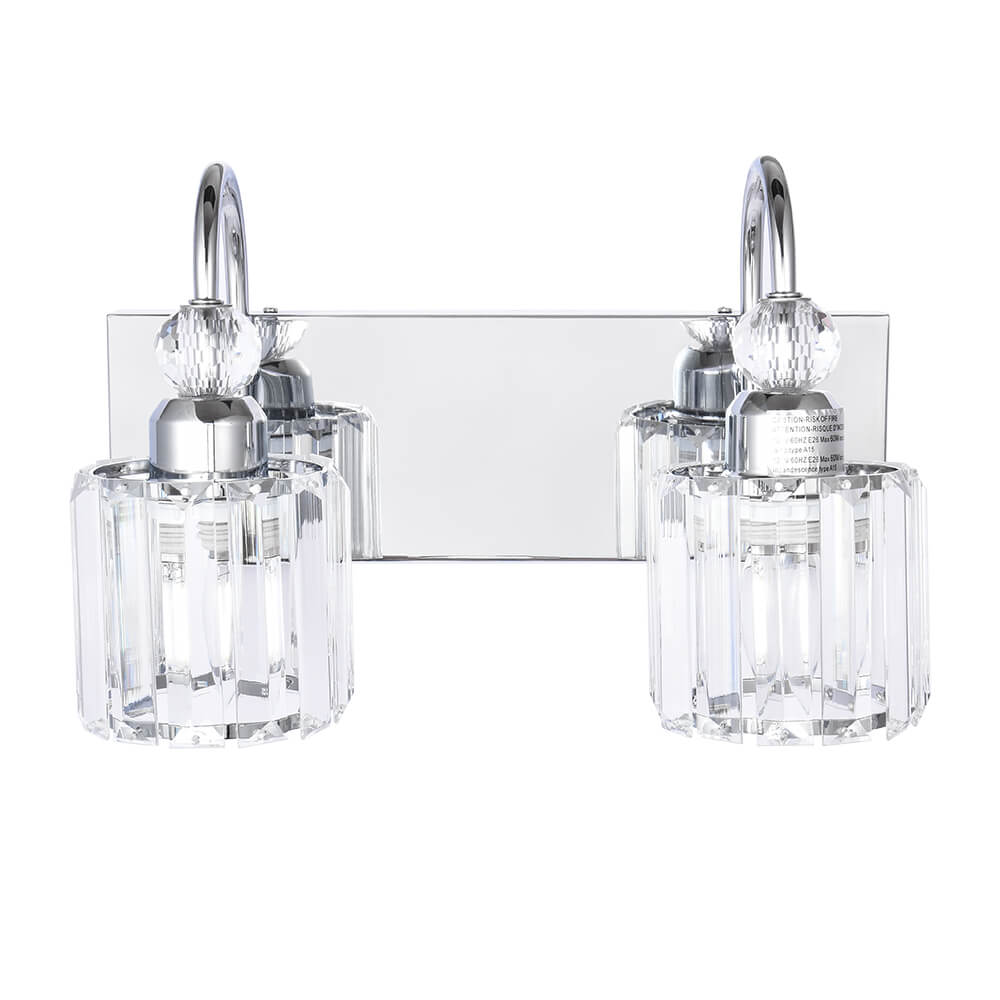 Ogon Modern Crystal Vanity Wall Sconce - Lamp Copper