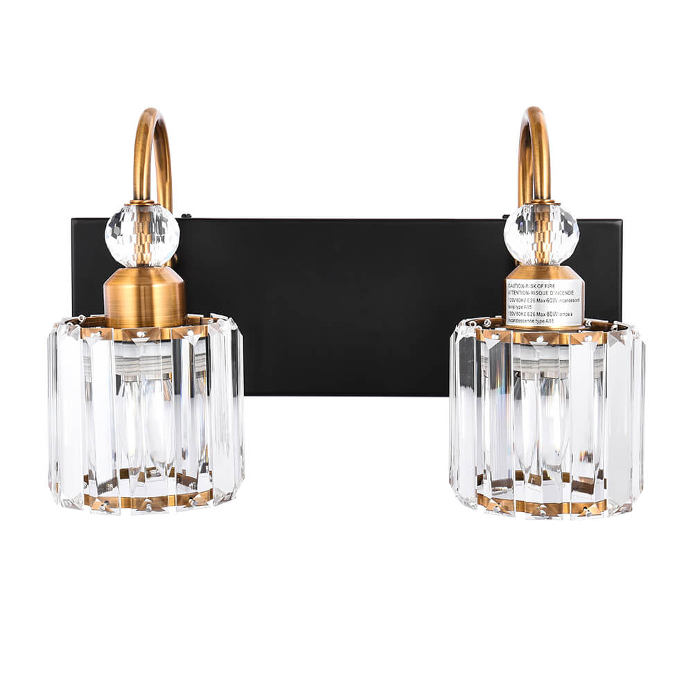 Ogon Modern Crystal Vanity Wall Sconce - Lamp Copper