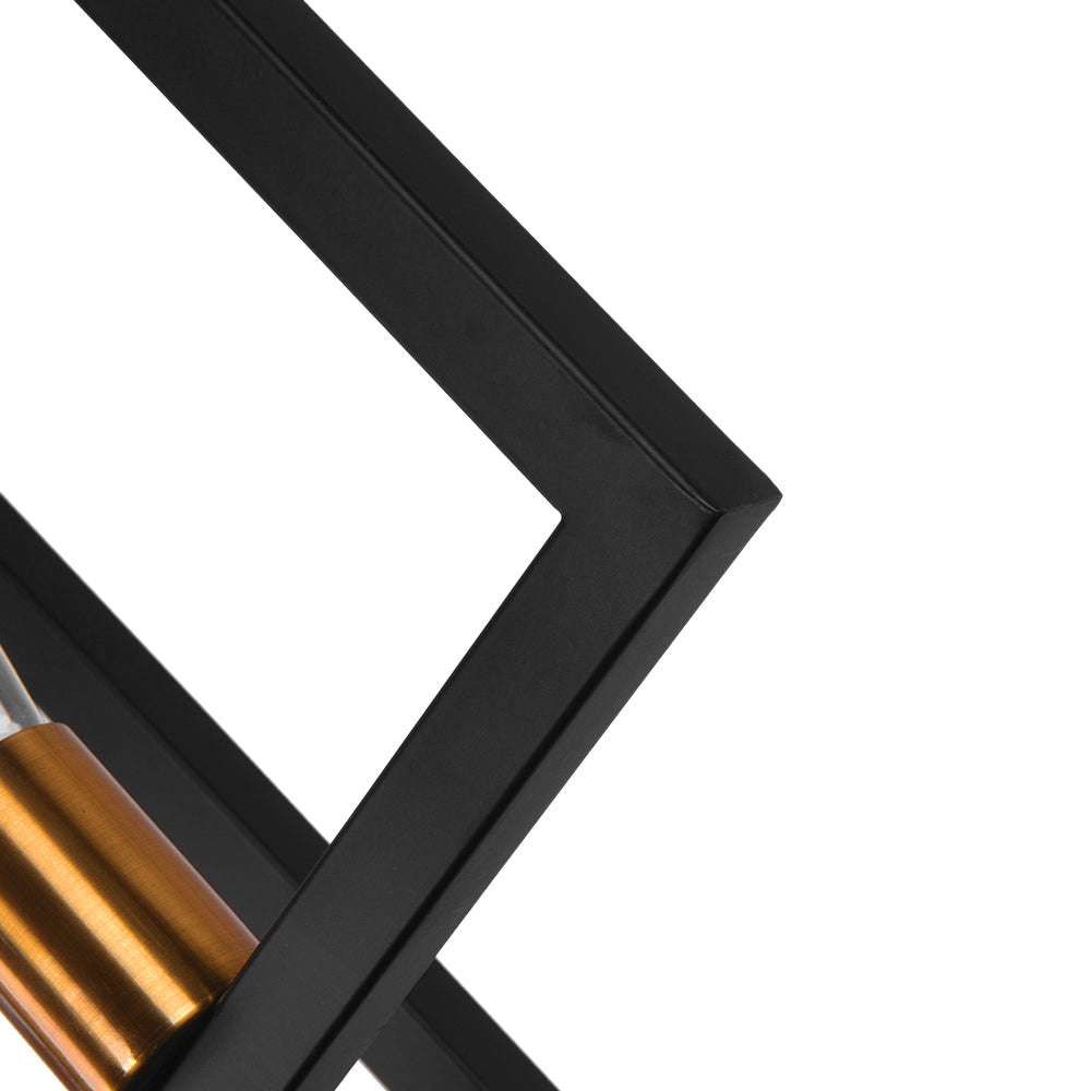Quell Modern Farmhouse Metal Chandelier - Lamp Copper