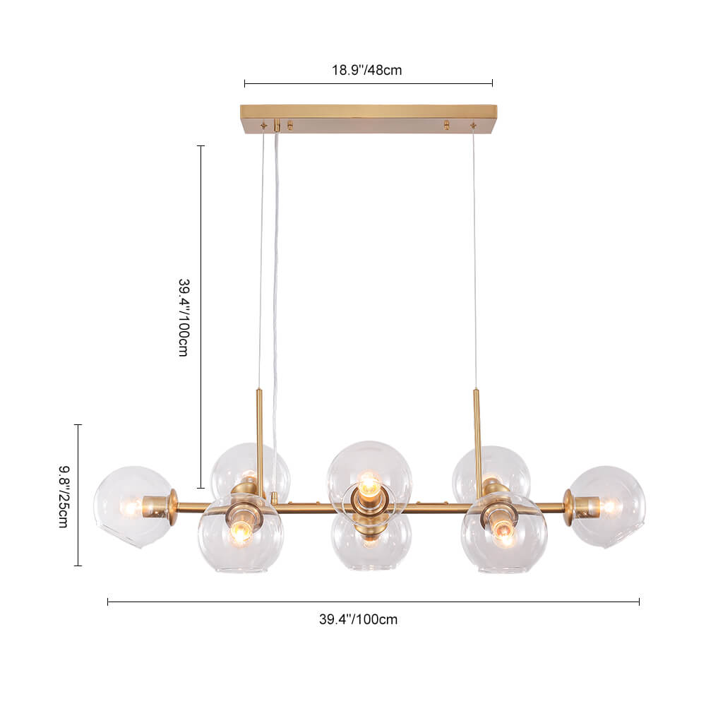 Valera Modern Mid-Century Metal Pendant Light - Lamp Copper