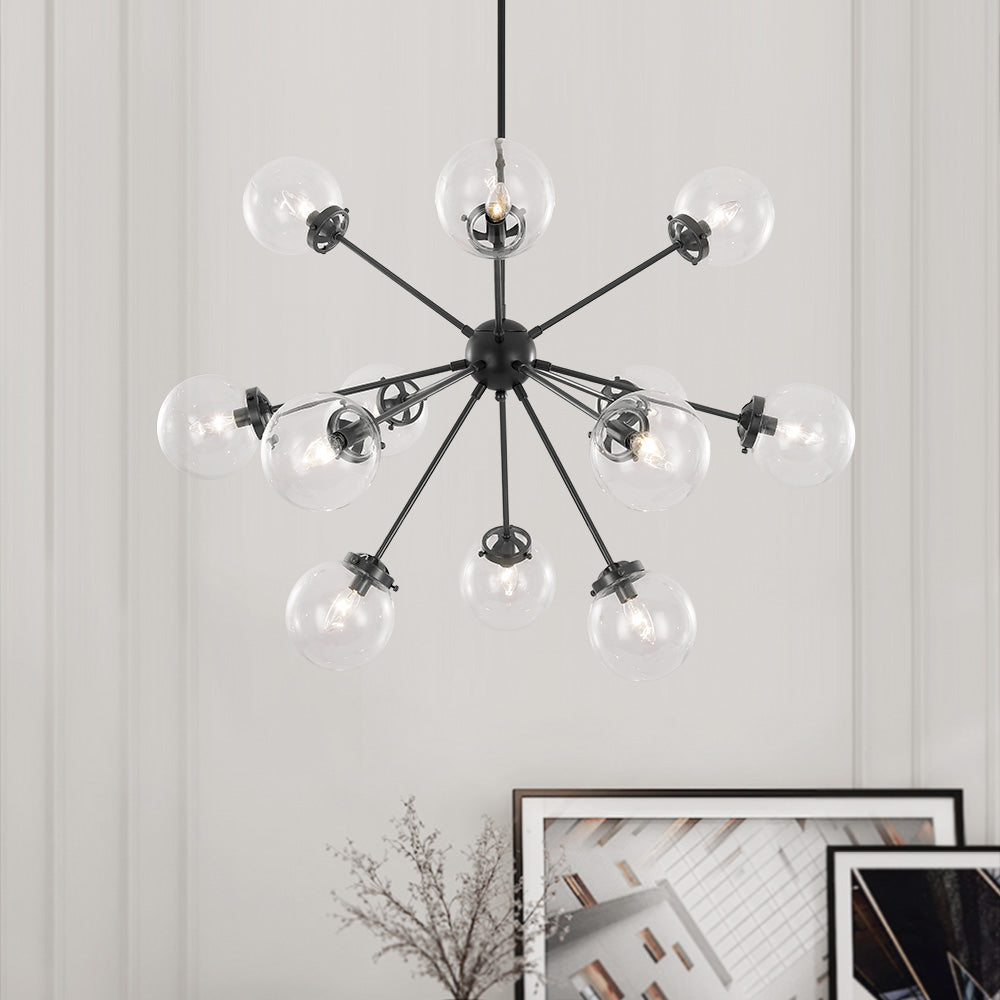 Boreal Modern Sputnik Metal Chandelier - Lamp Copper