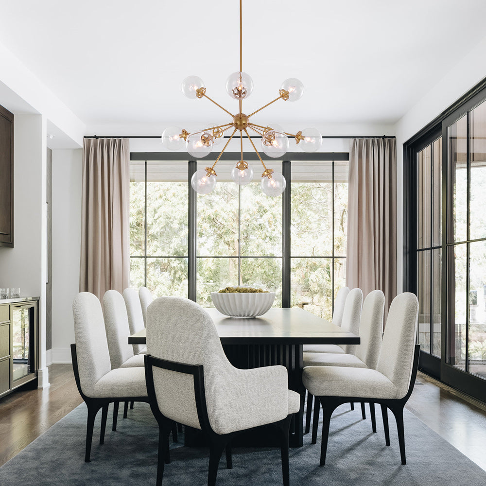 Boreal Modern Sputnik Metal Chandelier - Lamp Copper
