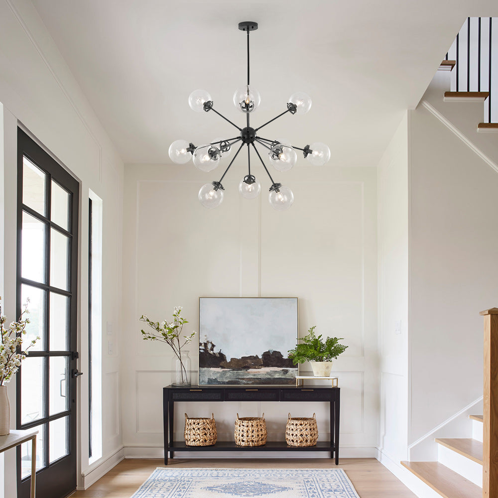 Boreal Modern Sputnik Metal Chandelier - Lamp Copper