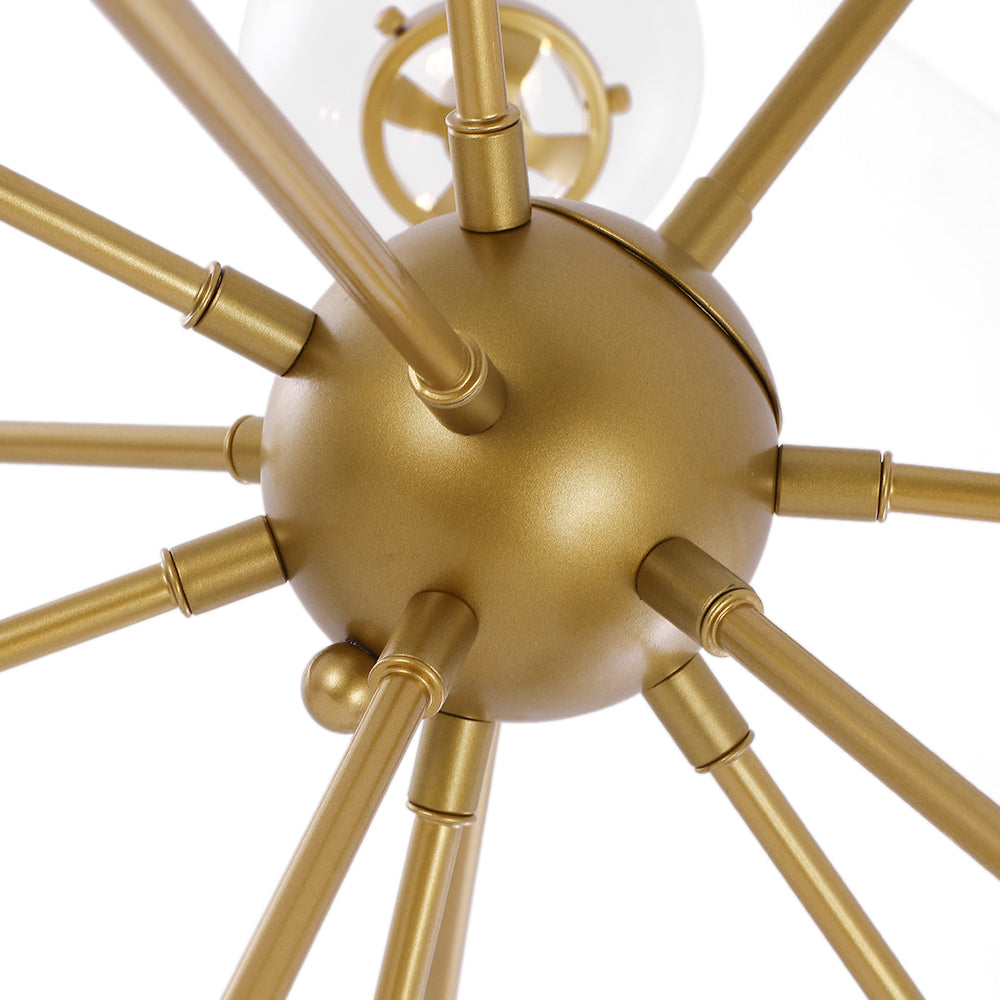 Boreal Modern Sputnik Metal Chandelier - Lamp Copper